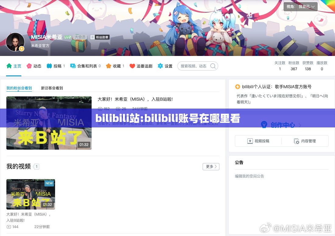 bilibili站:bilibili账号在哪里看