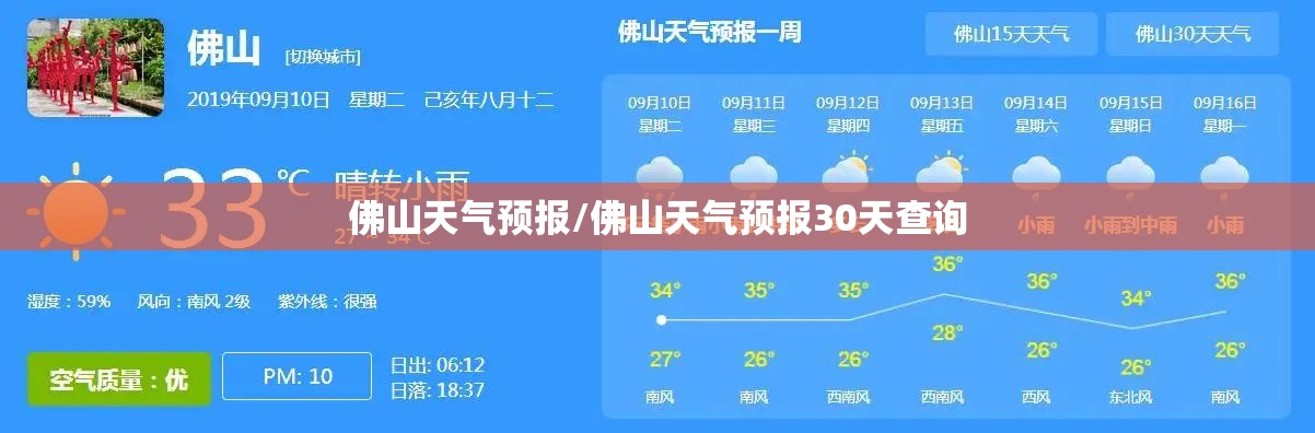 佛山天气预报/佛山天气预报30天查询