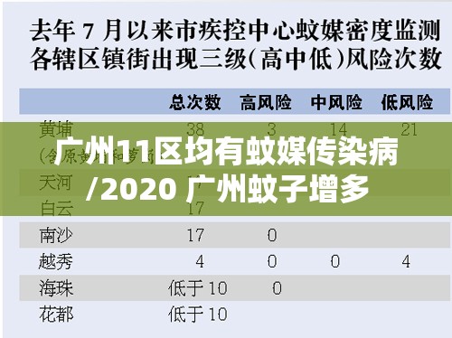 广州11区均有蚊媒传染病/2020 广州蚊子增多