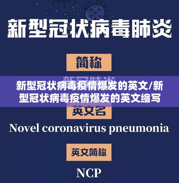 新型冠状病毒疫情爆发的英文/新型冠状病毒疫情爆发的英文缩写