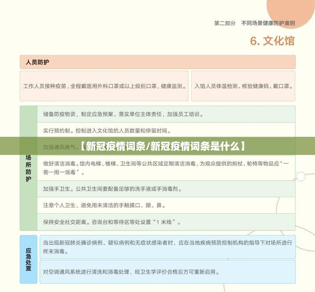 【新冠疫情词条/新冠疫情词条是什么】
