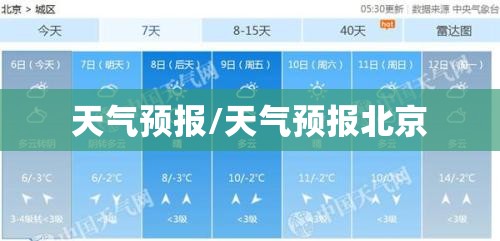 天气预报/天气预报北京