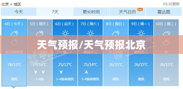 天气预报/天气预报北京