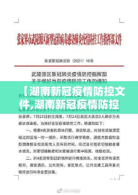 【湖南新冠疫情防控文件,湖南新冠疫情防控文件最新】