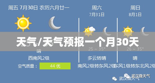 天气/天气预报一个月30天