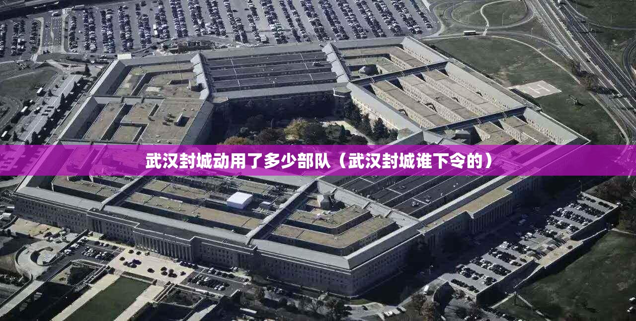 武汉封城动用了多少部队（武汉封城谁下令的）