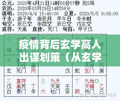 疫情背后玄学高人出谋划策（从玄学角度分析疫情）