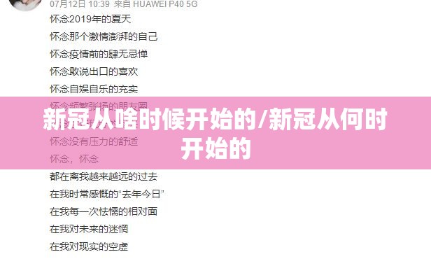 新冠从啥时候开始的/新冠从何时开始的