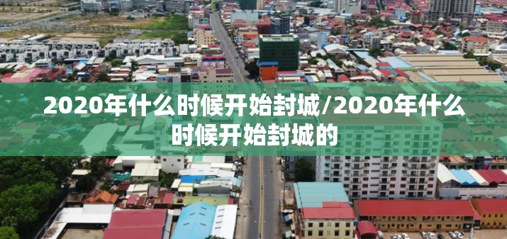 2020年什么时候开始封城/2020年什么时候开始封城的