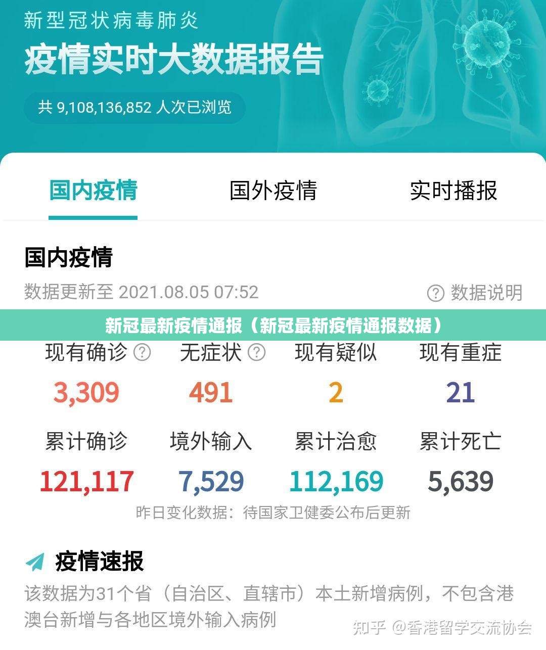 新冠最新疫情通报（新冠最新疫情通报数据）