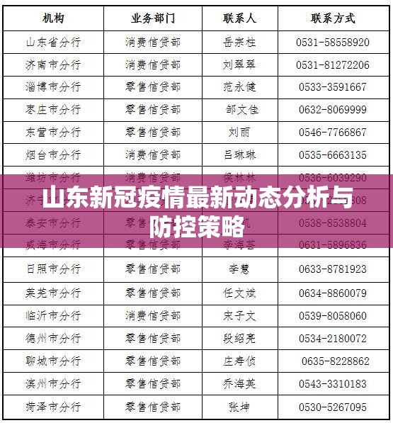 山东新冠疫情最新动态分析与防控策略