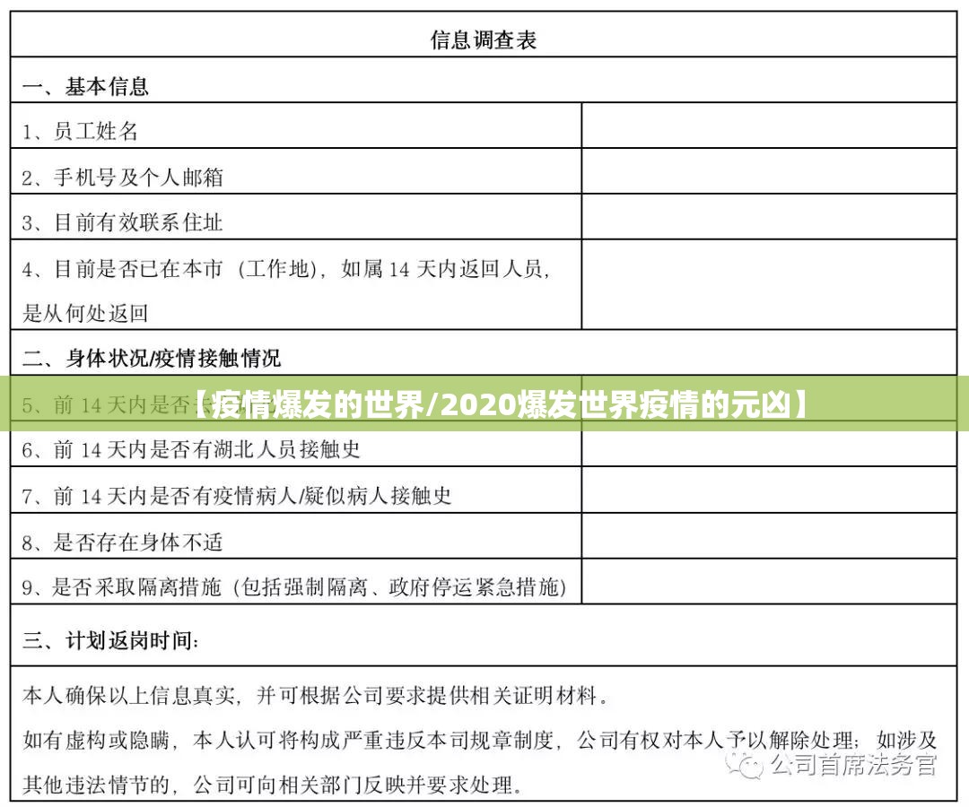 【疫情爆发的世界/2020爆发世界疫情的元凶】