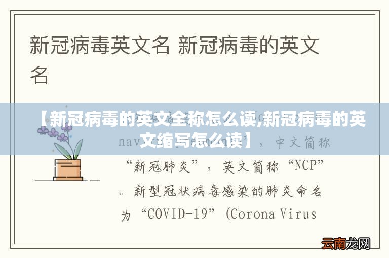 【新冠病毒的英文全称怎么读,新冠病毒的英文缩写怎么读】