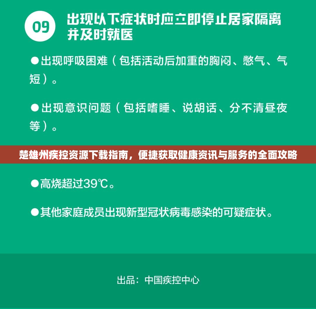 楚雄州疾控资源下载指南，便捷获取健康资讯与服务的全面攻略