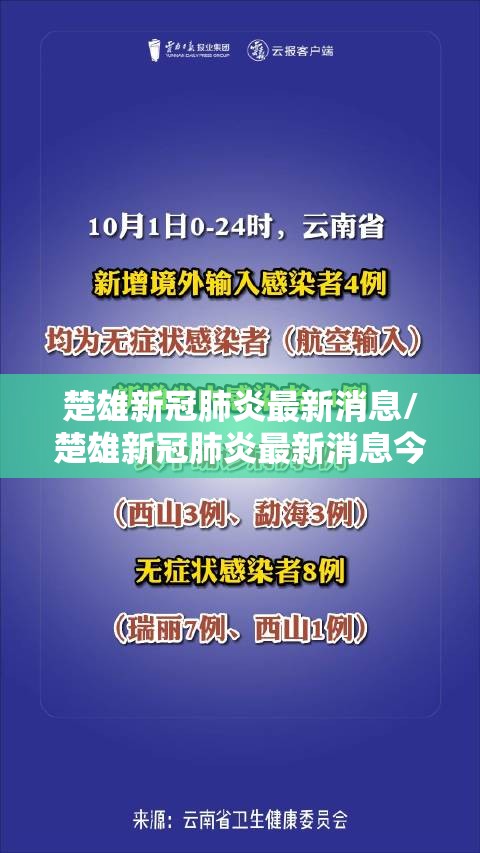 楚雄新冠肺炎最新消息/楚雄新冠肺炎最新消息今天