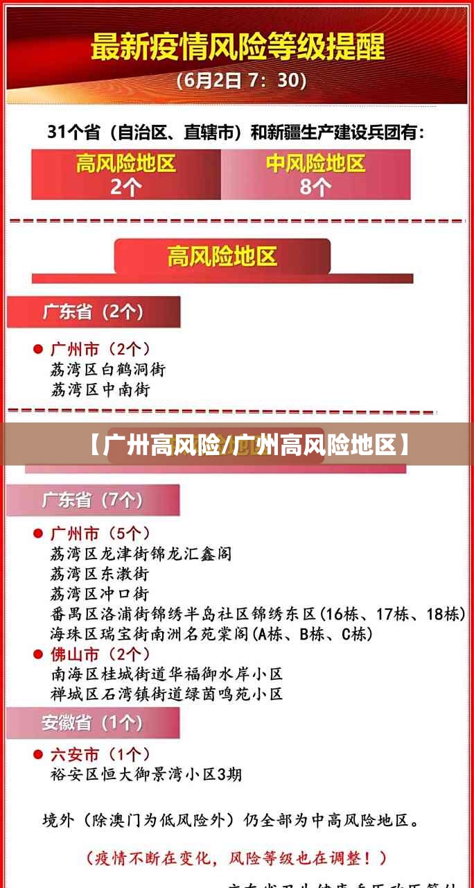 【广卅高风险/广州高风险地区】