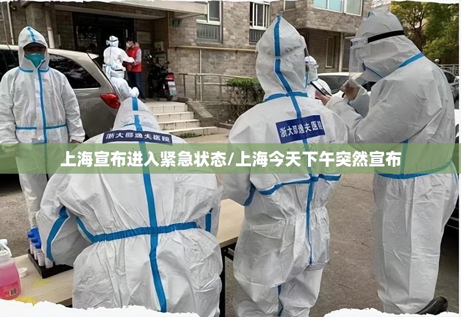 上海宣布进入紧急状态/上海今天下午突然宣布