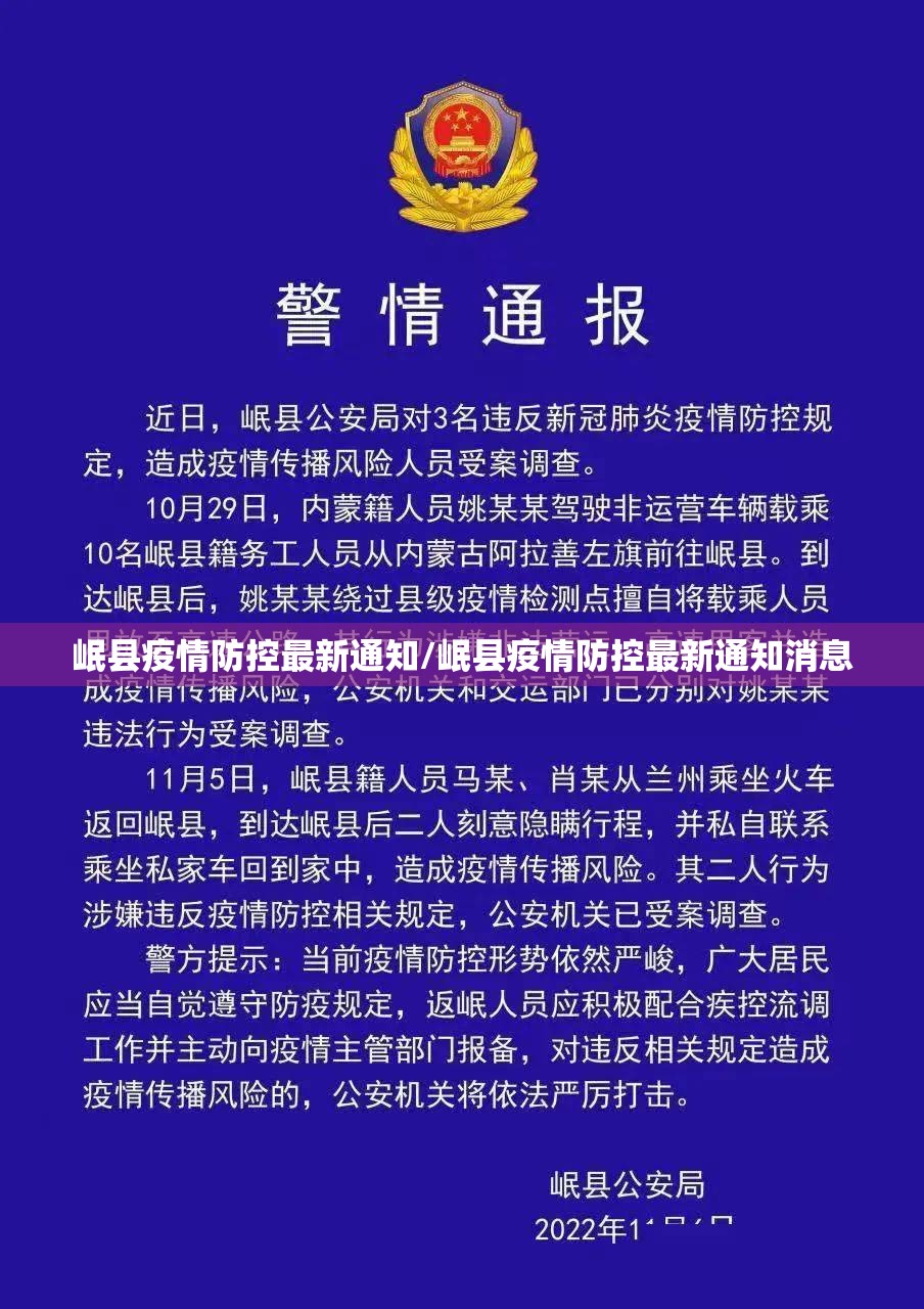 岷县疫情防控最新通知/岷县疫情防控最新通知消息