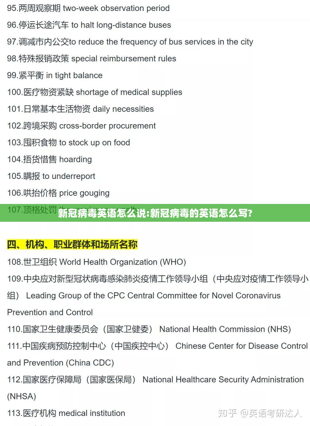 新冠病毒英语怎么说:新冠病毒的英语怎么写?