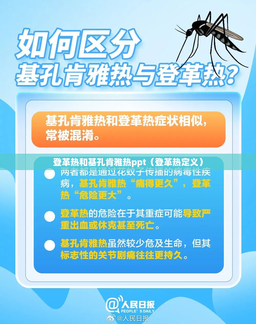 登革热和基孔肯雅热ppt（登革热定义）