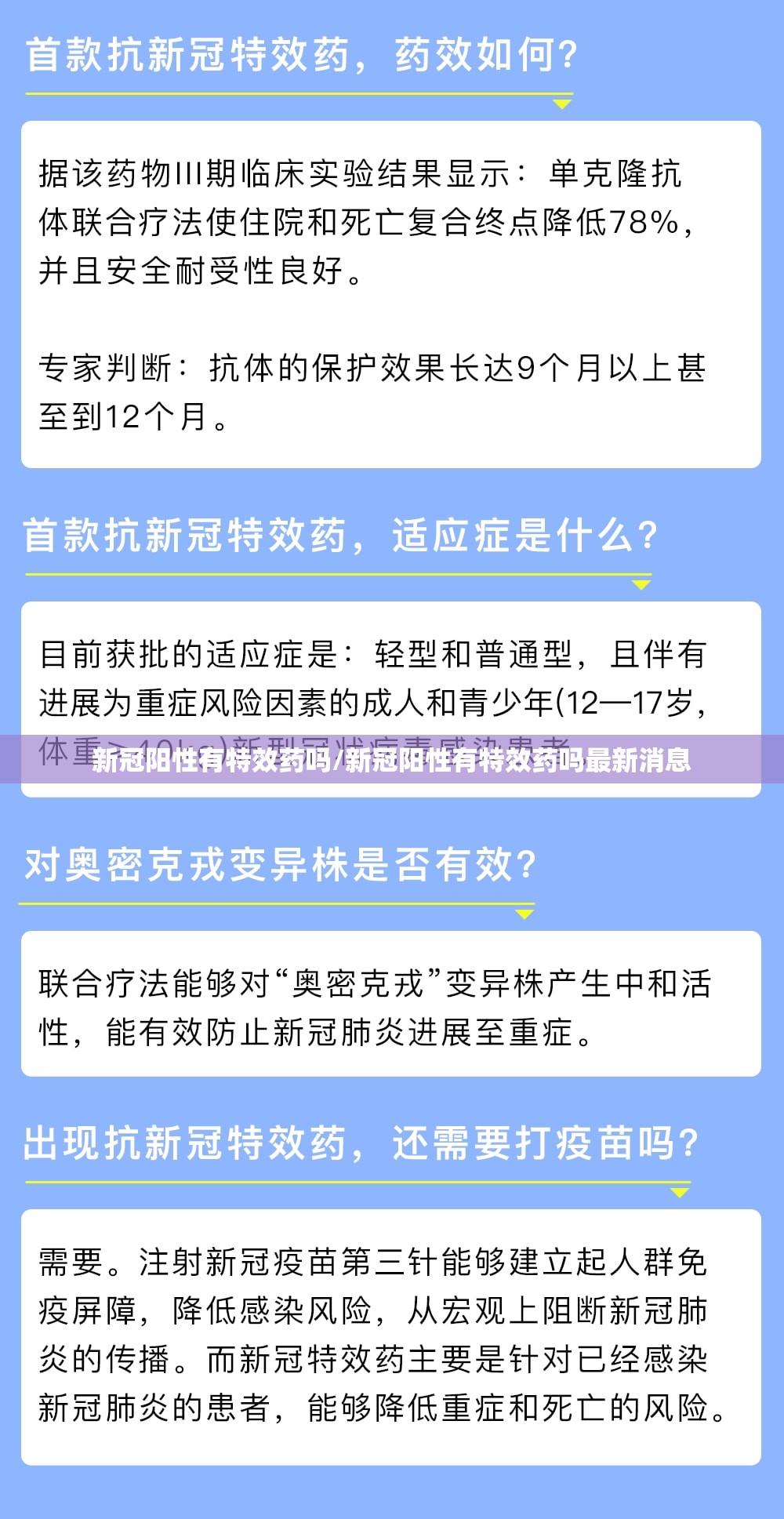 新冠阳性有特效药吗/新冠阳性有特效药吗最新消息