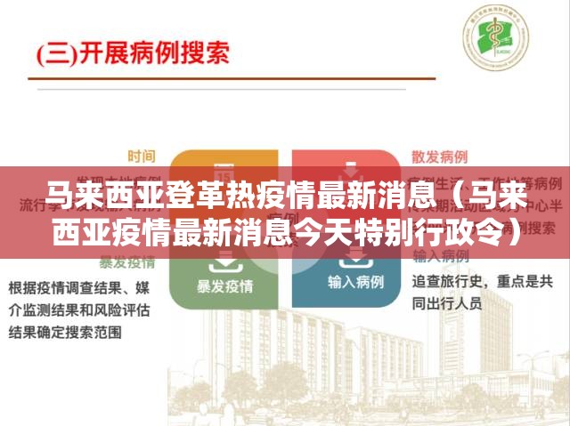 马来西亚登革热疫情最新消息（马来西亚疫情最新消息今天特别行政令）