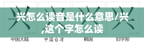 兴怎么读音是什么意思/兴,这个字怎么读