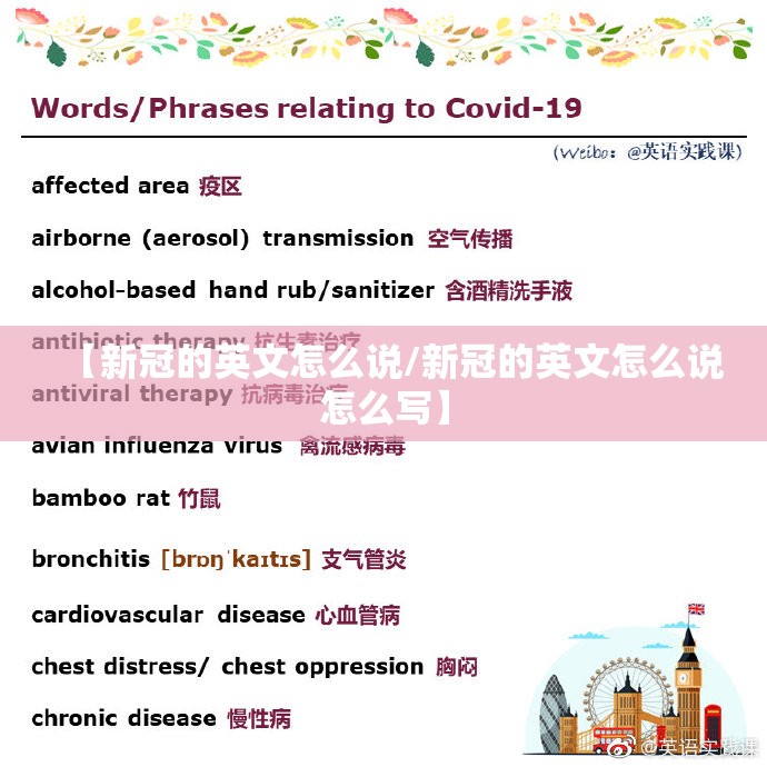 【新冠的英文怎么说/新冠的英文怎么说怎么写】