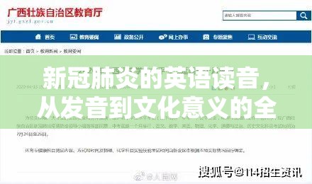 新冠肺炎的英语读音，从发音到文化意义的全面解析