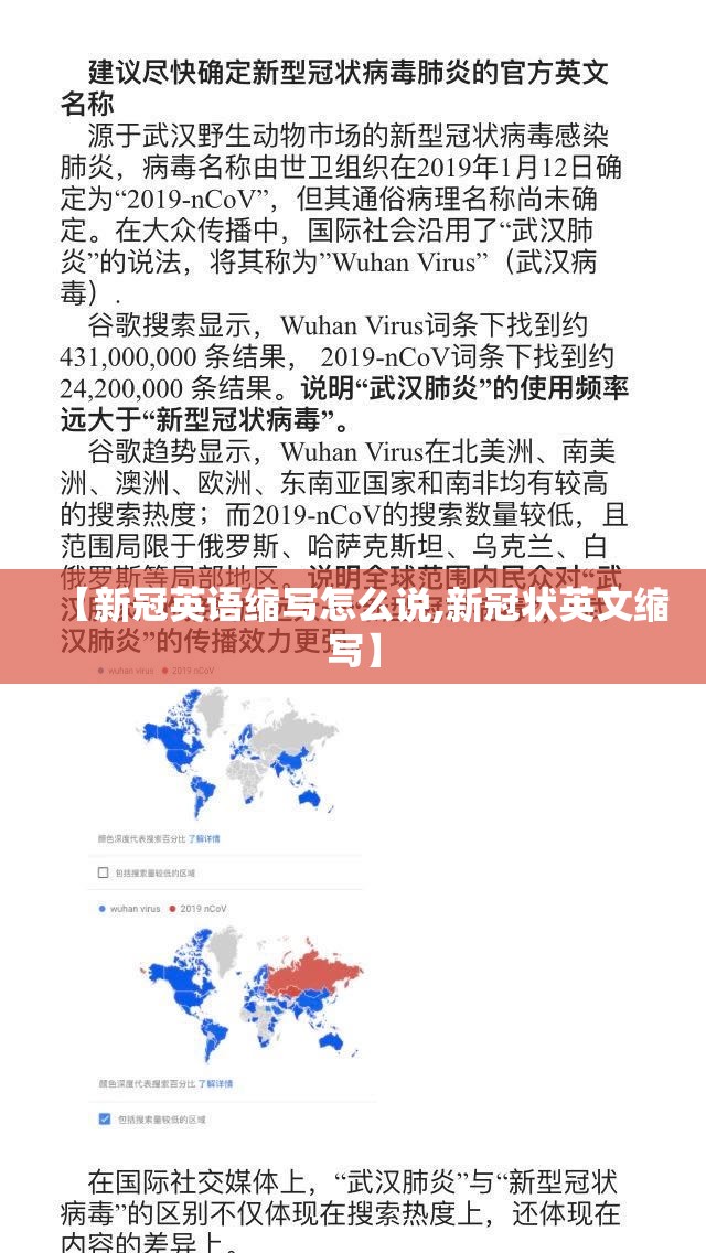 【新冠英语缩写怎么说,新冠状英文缩写】