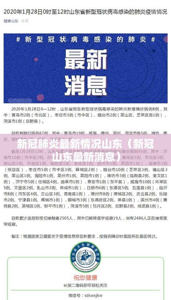 新冠肺炎最新情况山东（新冠山东最新消息）