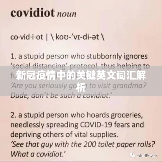 新冠疫情中的关键英文词汇解析