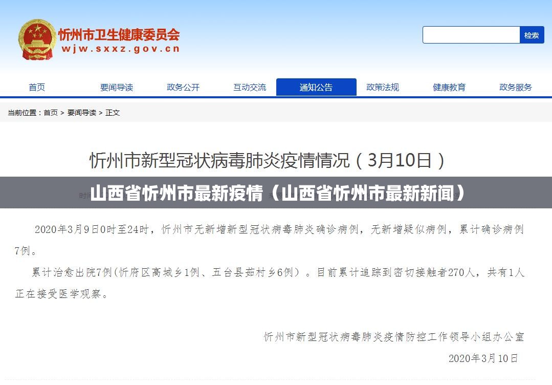 山西省忻州市最新疫情（山西省忻州市最新新闻）
