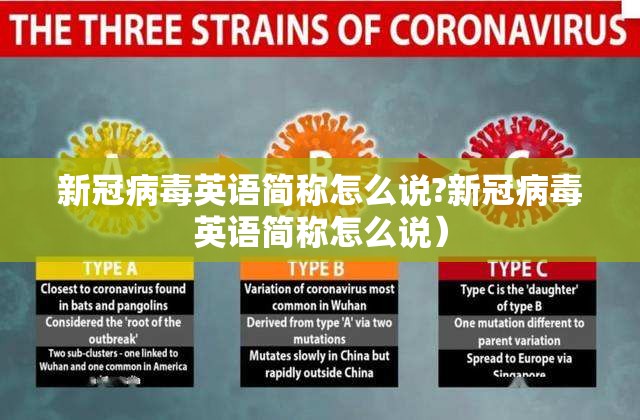 新冠病毒英语简称怎么说?新冠病毒英语简称怎么说）