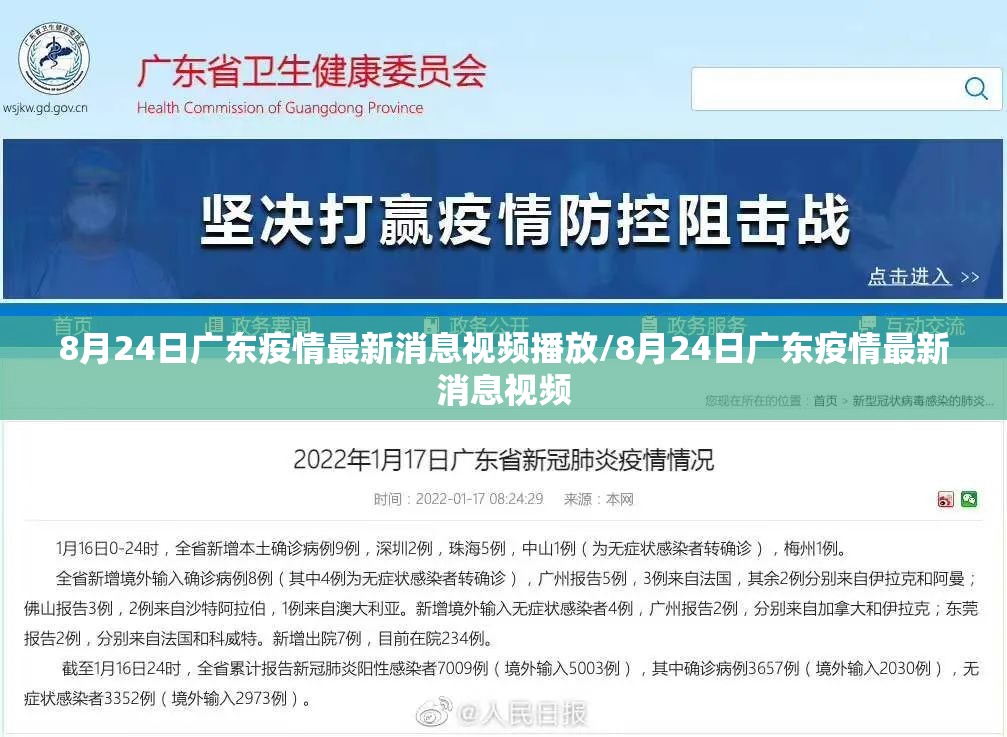 8月24日广东疫情最新消息视频播放/8月24日广东疫情最新消息视频