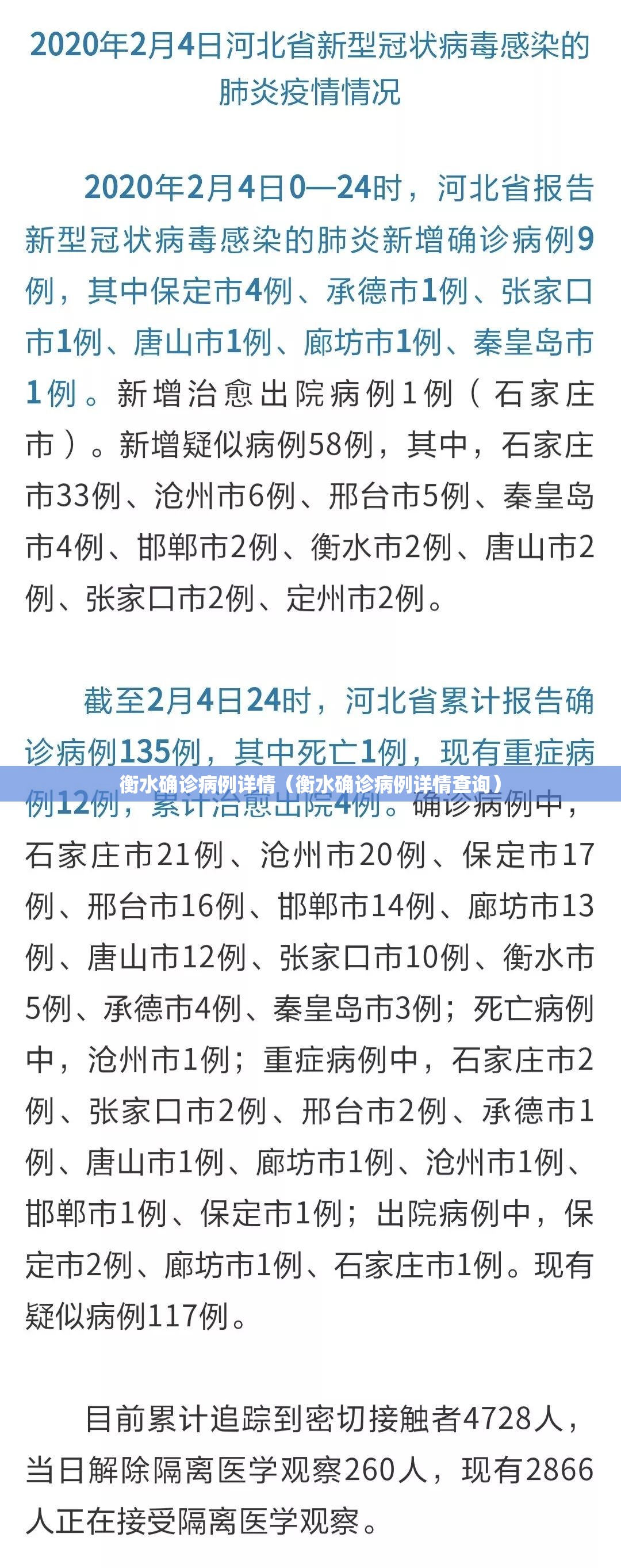 衡水确诊病例详情（衡水确诊病例详情查询）