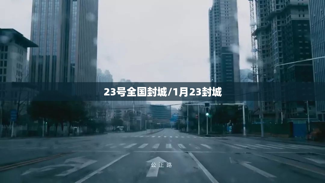 23号全国封城/1月23封城
