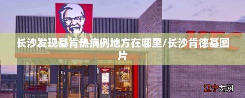 长沙发现基肯热病例地方在哪里/长沙肯德基图片