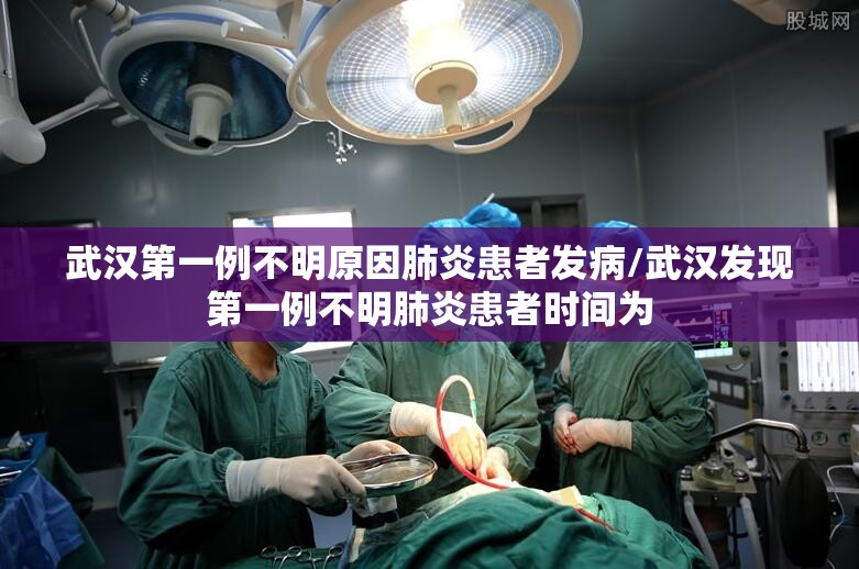 武汉第一例不明原因肺炎患者发病/武汉发现第一例不明肺炎患者时间为