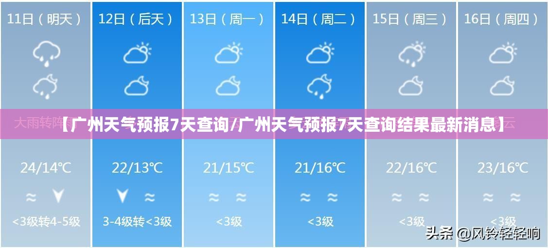 【广州天气预报7天查询/广州天气预报7天查询结果最新消息】