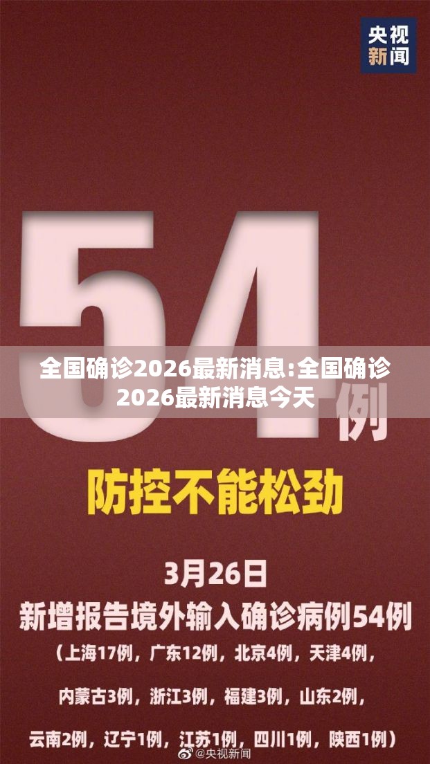 全国确诊2026最新消息:全国确诊2026最新消息今天