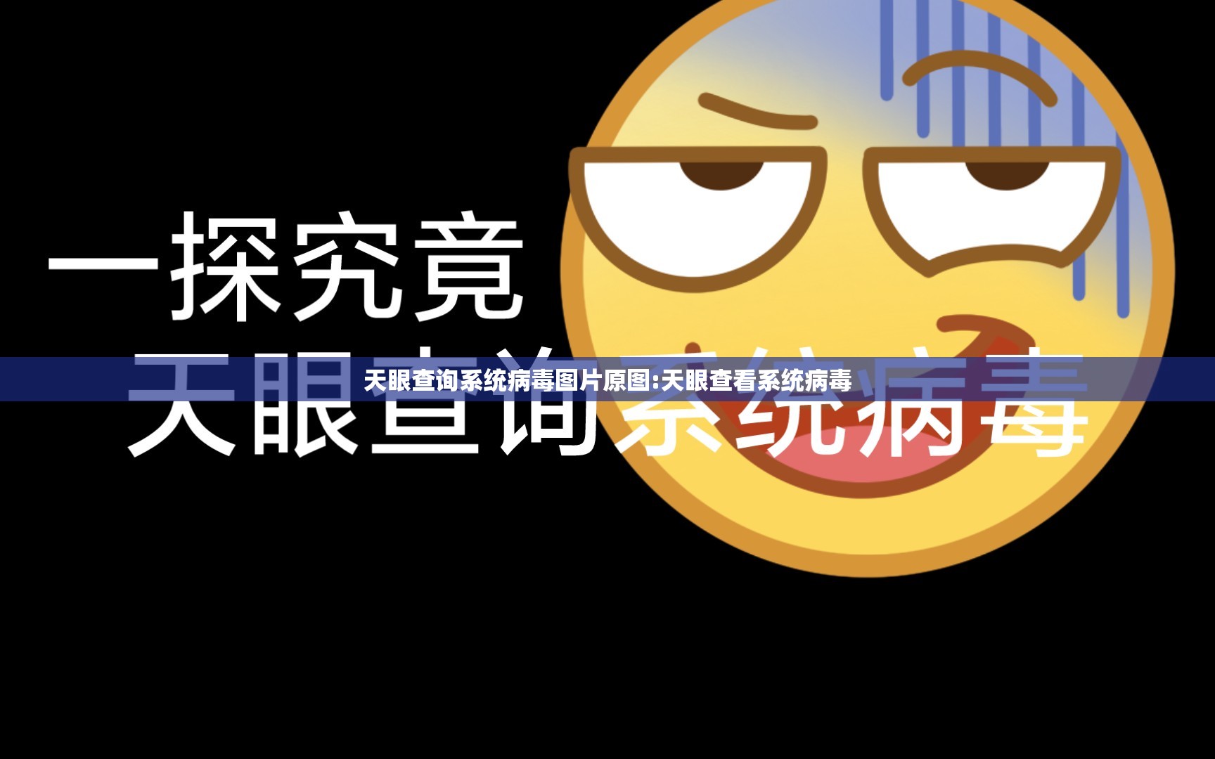 天眼查询系统病毒图片原图:天眼查看系统病毒