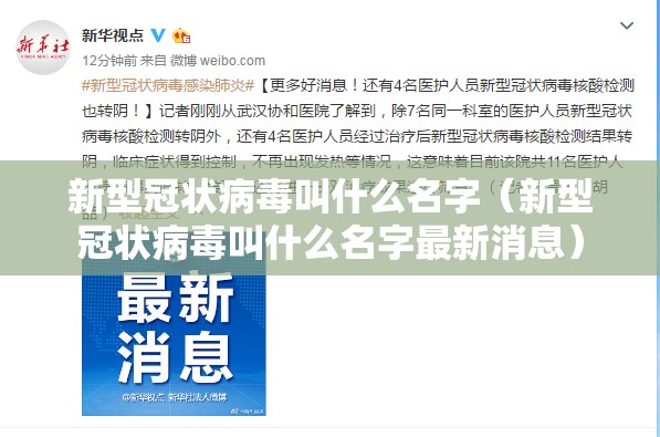 新型冠状病毒叫什么名字（新型冠状病毒叫什么名字最新消息）