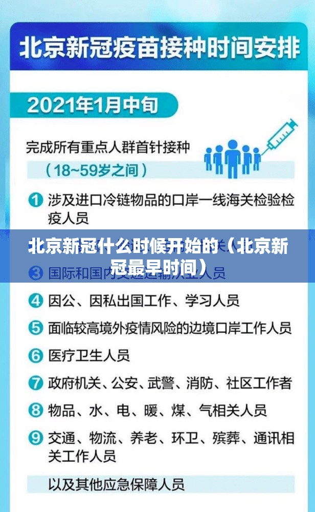 北京新冠什么时候开始的（北京新冠最早时间）