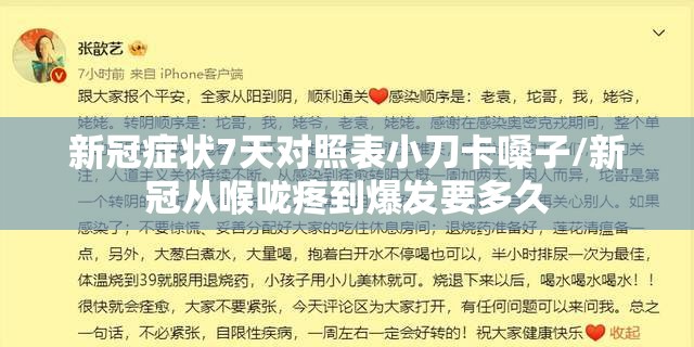 新冠症状7天对照表小刀卡嗓子/新冠从喉咙疼到爆发要多久