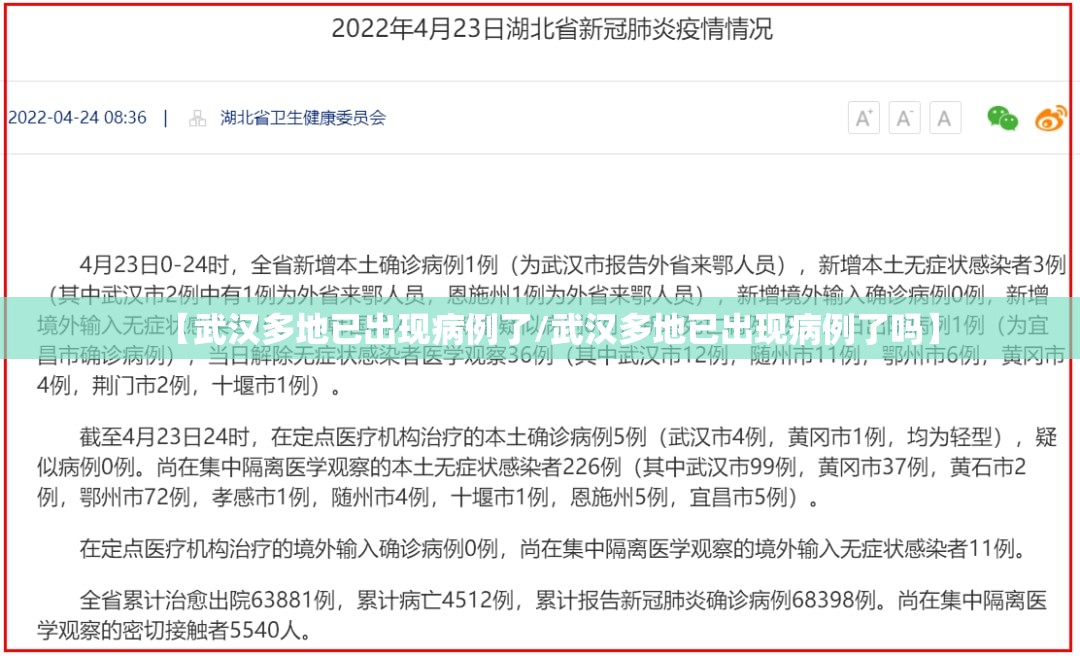 【武汉多地已出现病例了/武汉多地已出现病例了吗】