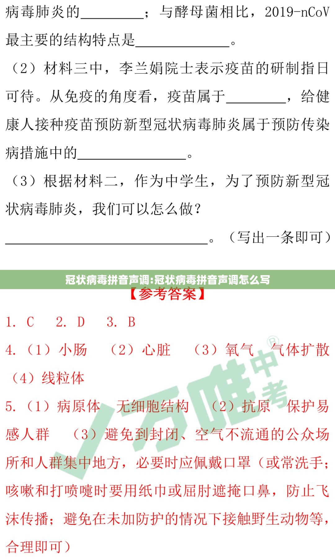 冠状病毒拼音声调:冠状病毒拼音声调怎么写