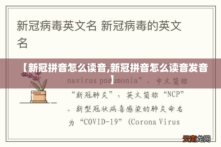 【新冠拼音怎么读音,新冠拼音怎么读音发音】