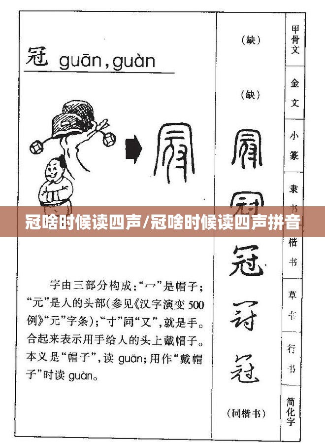 冠啥时候读四声/冠啥时候读四声拼音
