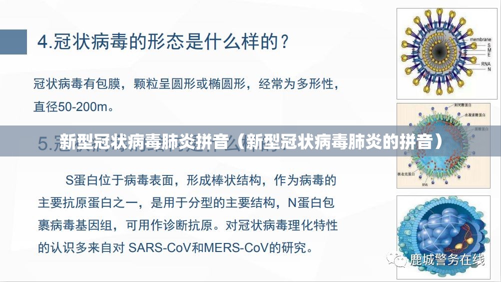 新型冠状病毒肺炎拼音（新型冠状病毒肺炎的拼音）